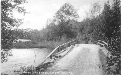 Green Lake Bridge Canada Lake, New York Postcard