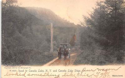 Road Canada Lake, New York Postcard