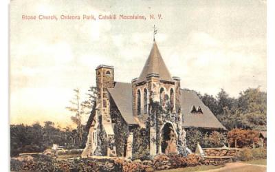 Stone Church Catskill Mountains, New York Postcard