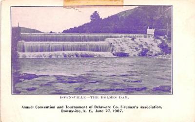 Holmes Dam Downsville, New York Postcard