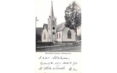 Methodist Church Downsville, New York Postcard