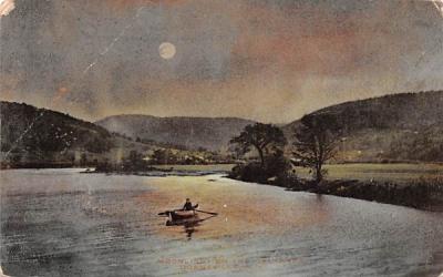 Moonlight on the Delaware River Downsville, New York Postcard