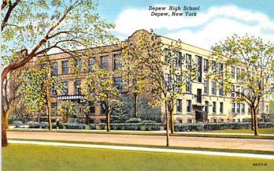 Depew High School New York Postcard