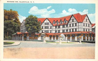 Wayside Inn Ellenville, New York Postcard