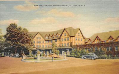 Wayside Inn Ellenville, New York Postcard