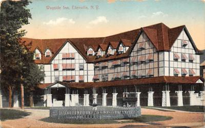 Wayside Inn Ellenville, New York Postcard