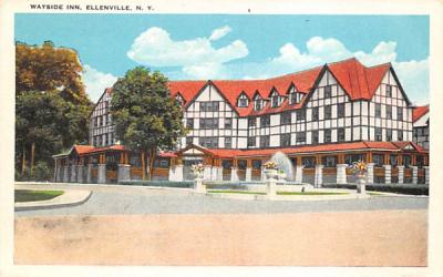 Wayside Inn Ellenville, New York Postcard