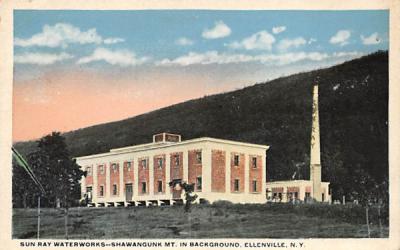 Sun Ray Waterworks Ellenville, New York Postcard