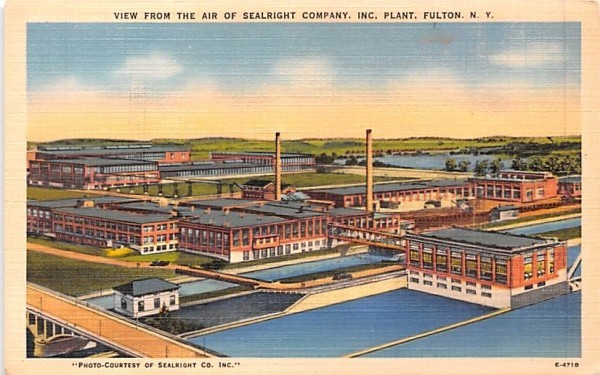 Sealright Company Inc Plant Fulton, New York Postcard | OldPostcards.com