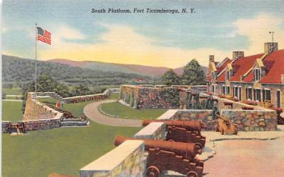 South Platform Fort Ticonderoga, New York Postcard