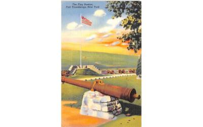 Flag Bastion Fort Ticonderoga, New York Postcard