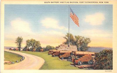 South Battery Fort Ticonderoga, New York Postcard