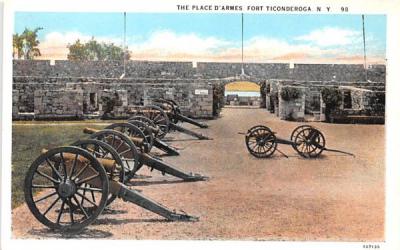 Place D'Armes Fort Ticonderoga, New York Postcard