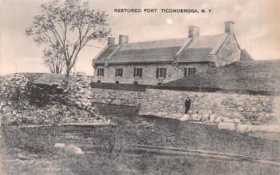 Restored Fort Ticonderoga, New York Postcard