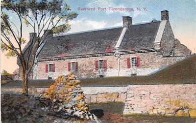 Restored Fort Ticonderoga, New York Postcard