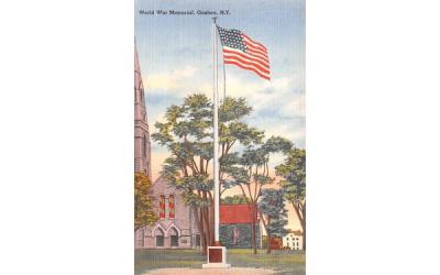 World War Memorial Goshen, New York Postcard