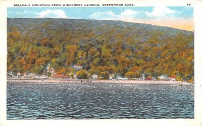 Bellvale Mountain Greenwood Lake, New York Postcard