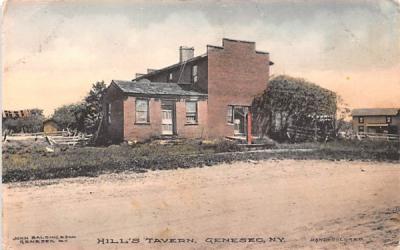 Hill's Tavern Geneseo, New York Postcard