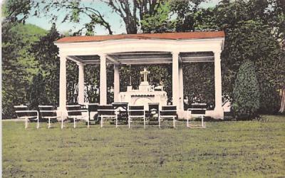 Altar in Prayer Garden Geneva, New York Postcard