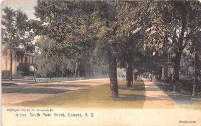 South Main Street Geneva, New York Postcard