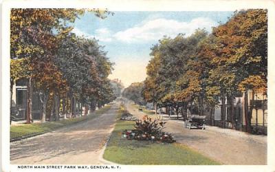 North Main Street Geneva, New York Postcard