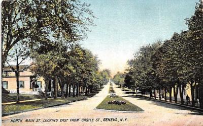 North Main Street Geneva, New York Postcard