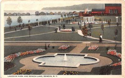 Lakeside Park Geneva, New York Postcard