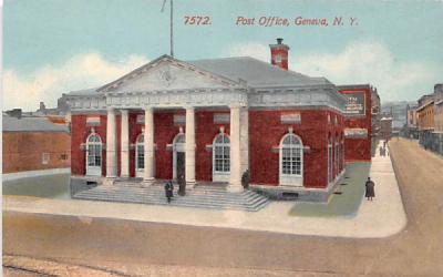 Post Office Geneva, New York Postcard