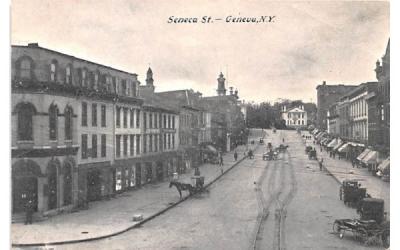 Seneca Street Geneva, New York Postcard