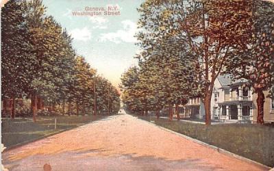 Washington Street Geneva, New York Postcard