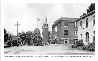 SS Peter & Paul's Centennial Hamburg, New York Postcard