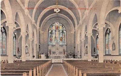 SS Peter Paul Catholic Church Hamburg, New York Postcard