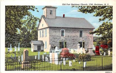 Old Fort Herkimer Church New York Postcard