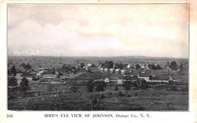 Bird's Eye View Johnson, New York Postcard