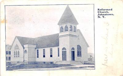 Reformed Church Johnstown, New York Postcard