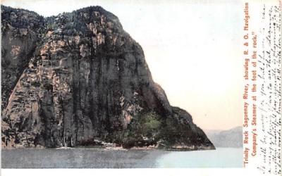 Trinity Rock Saguenay River Johnstown, New York Postcard