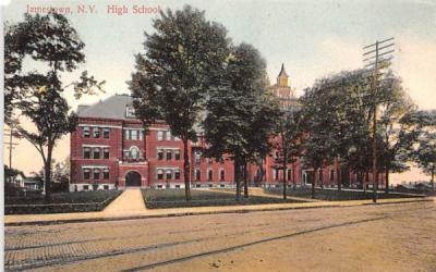 High School Johnstown, New York Postcard