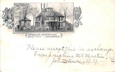 Sir William Johnson Hall Johnstown, New York Postcard