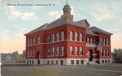 Warren Street School Johnstown, New York Postcard