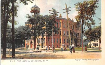 High School Johnstown, New York Postcard