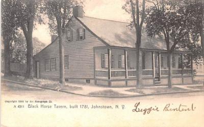 Black Horse Tavern Johnstown, New York Postcard