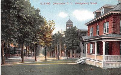 Montgomery Street Johnstown, New York Postcard