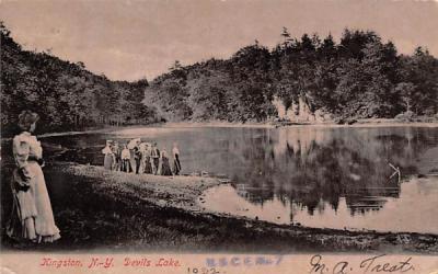 Devils Lake Kingston, New York Postcard