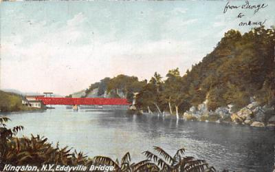 Eddyville Bridge Kingston, New York Postcard