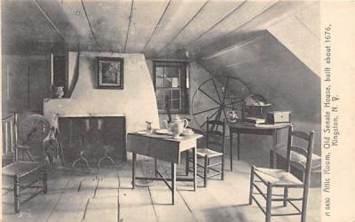 Attic Room Old Senate House Kingston, New York Postcard