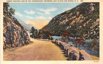 Lower Cascade Lake Lake Placid, New York Postcard