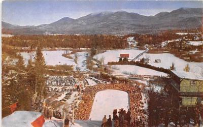 Intervales Ski Jump Lake Placid, New York Postcard