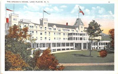 Steven's House Lake Placid, New York Postcard