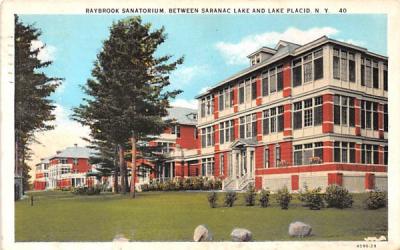 Raybrook Sanatorium Lake Placid, New York Postcard