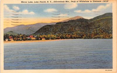 Mirror Lake Lake Placid, New York Postcard